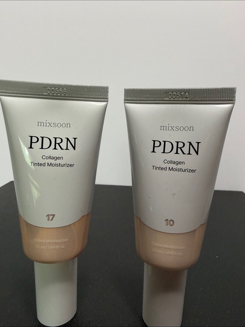 2 mixsoon PDRN Collagen Tinted Moisturizer - Shade 10, & 17 Natural Beige